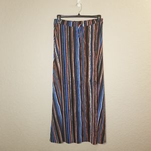 Striped Multicolor Maxi Skirt